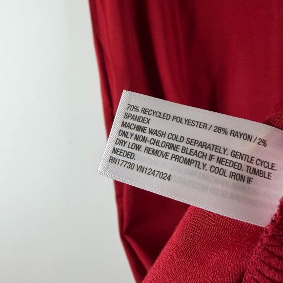 ♥️ Women's Knit Maxi Dress - A New Day Size Medium Color Red - Picture 8 of 9